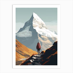 Eiger Trail Switzerland 1 Hiking Trail Landscape Art Print