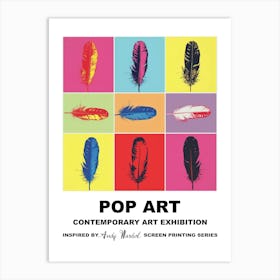 Poster Feathers Pop Art 4 Art Print