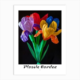Bright Inflatable Flowers Poster Iris 1 Art Print
