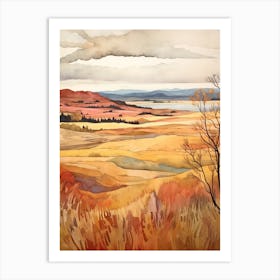 Autumn National Park Painting Plaisance National Park Quebec Canada 1 Art Print