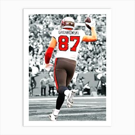 Rob Gronkowski Of The Tampa Bay Buccaneers Art Print