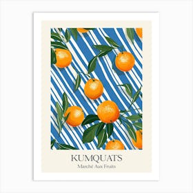 Marche Aux Fruits Kumquats Fruit Summer Illustration 4 Art Print