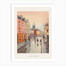 Dreamy Winter Painting Poster Dublin Ireland 1 Art Print