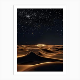 Desert Night Sky Art Print