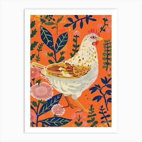 Spring Birds Chicken 7 Art Print