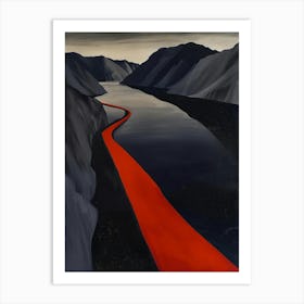 'The Red Line' Art Print