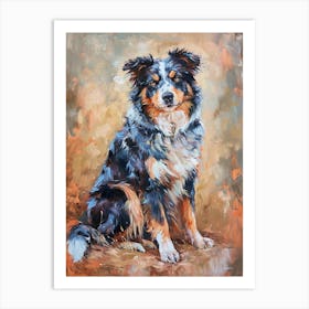 Icelandic Sheepdog Acrylic Painting 3 Art Print