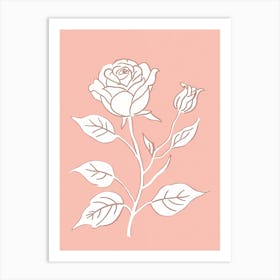 Pink Rose Art Print