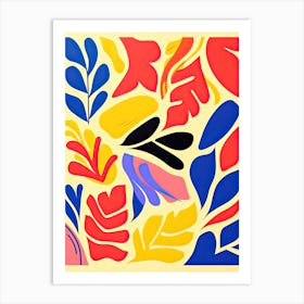 Abstract Leaves, Inspired by Matisse Art Print