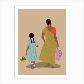 Mother And Daughter Art Print