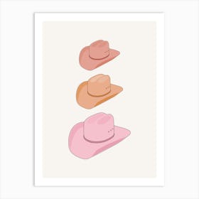 Cowboy Hats Art Print