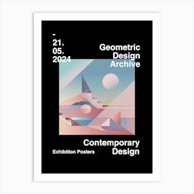 Geometric Design Archive Poster 25 Art Print