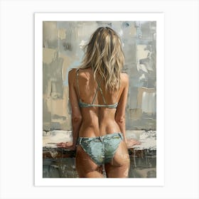 Woman In A Bikini 1 Art Print