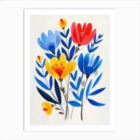 Watercolor Flowers 37 Art Print