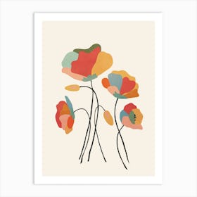 Colorful Flowers Art Print