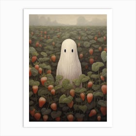 Ghost In The Strawberry Field 2 Art Print