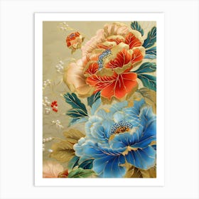 Chinese Floral Painting 19 Art Print