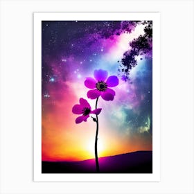 Flowers In The Sky Art Print