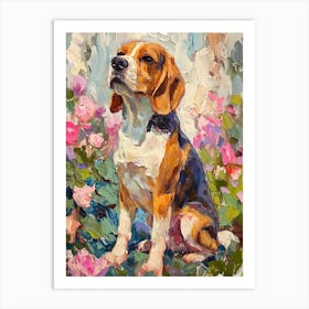 Beagle Acrylic Painting 1 Art Print