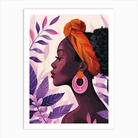 African Woman Portrait 18 Art Print