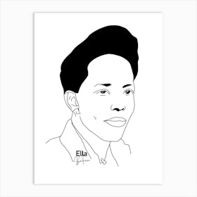 Ella Baker African-American Activist legend Art Print