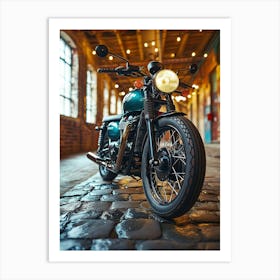 Triumph Bonneville Motorcycle Art Print