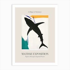 Shark 4 Matisse Inspired Exposition Animals Poster Art Print