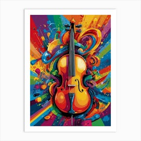 Violin Painting Art Print