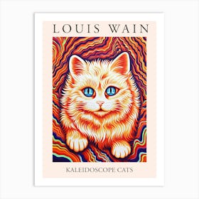 Louis Wain, Kaleidoscope Cats Poster 3 Art Print