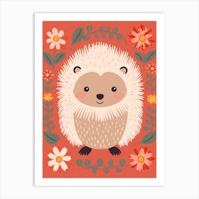 Baby Animal Illustration  Porcupine 3 Art Print