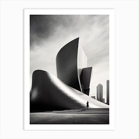 Los Angeles, Black And White Analogue Photograph 2 Art Print