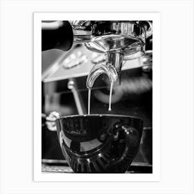 Barista Espresso Black and White_2162959 Art Print