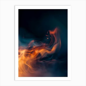 Abstract Flames 1 Art Print