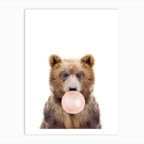 Bubble Gum Bear Art Print