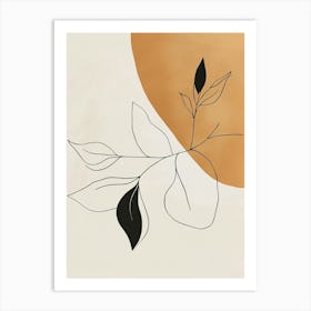 Abstract Leaf Painting Art Print