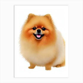 Pomeranian Illustration Dog Art Print