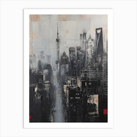 Beijing Kitsch Cityscape Painting 4 Art Print