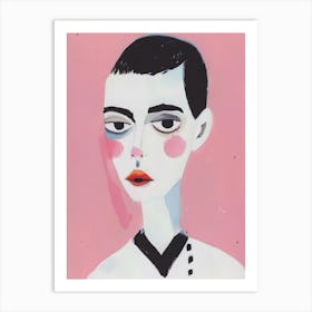 Girl With Short Hair 1 Art Print