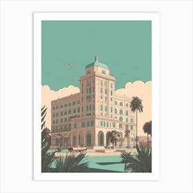 Karachi Pakistan Travel Illustration 1 Art Print