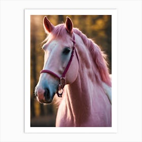 Pink Horse 1 Art Print