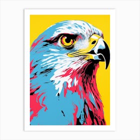 Andy Warhol Style Bird Falcon 1 Art Print