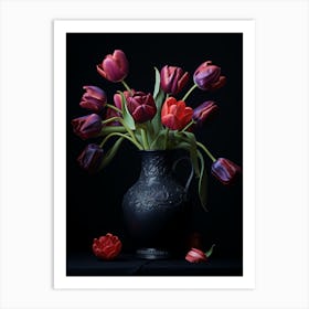 Red Tulips 4 Art Print