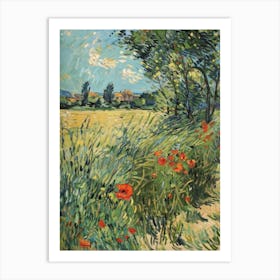 Field Of Poppies 5 Art Print