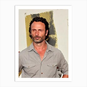 Andrew Lincoln Retro Collage Movies Art Print