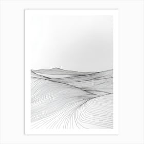 Landscape Drawing Art Print