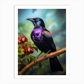 Perched Paradise: Fruitcrow Art 1 Art Print