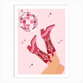 Cowboy Boots 2 Art Print