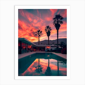 California Dreaming - Falling of the night Art Print