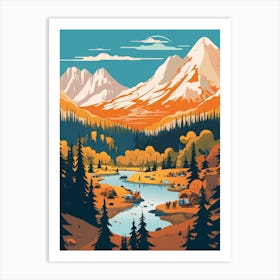 Kazakhstan Travel Illustration Art Print