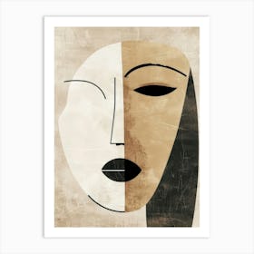 Abstract Woman Canvas Print 3 Art Print